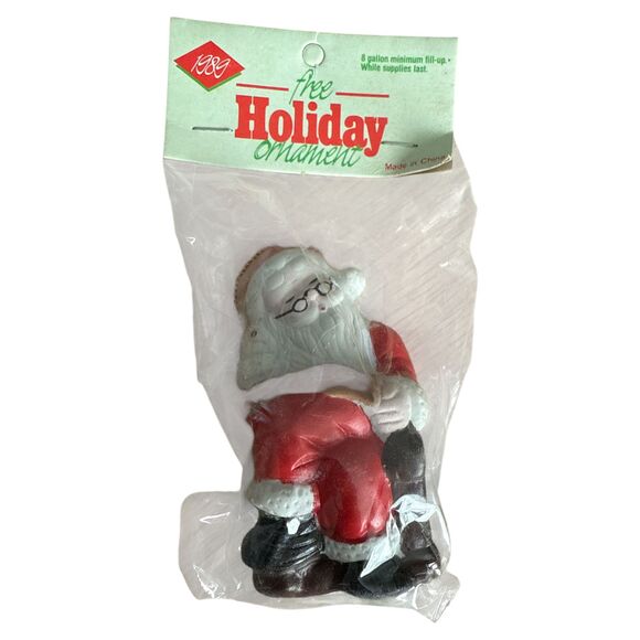 Vintage 1980s KSD Gas Station Christmas Ornaments – Lot of 3 - Picture 2 of 5